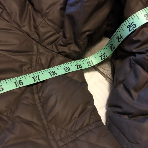 Eddie Bauer Long Goose Down Quilted Filled Jacket - Picture 4 of 9